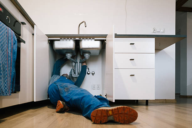 Professional Sewer Line Repair technician working in Bethany, CT